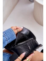 Dámské boty na podpatku z podšívkou černé model 21672432 - Boto