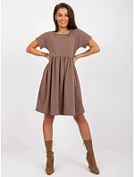 Dámske šaty RV SK 5672.03P Brown - Rue Paris