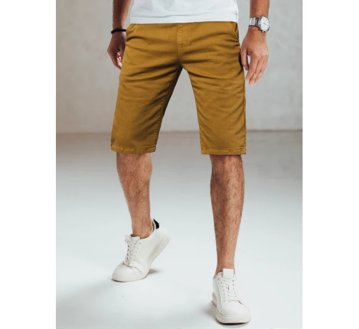 Pánske džínsové šortky ťavej farby Dstreet SX2571