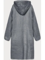 Šedý přehoz přes oblečení la s kapucí model 15834382 - S'WEST Šedý přehoz přes oblečení la s kapucí model 15834382 - S'WEST