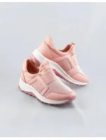 Růžové dámské boty slipon model 17066110 - COLIRES Růžové dámské boty slipon model 17066110 - COLIRES