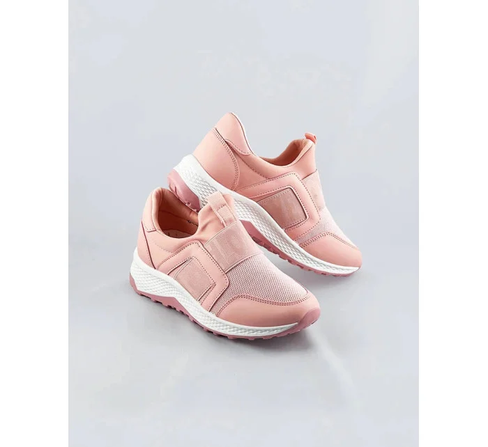 Růžové dámské boty slipon model 17066110 - COLIRES Růžové dámské boty slipon model 17066110 - COLIRES