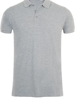 SOL'S Phoenix Men Pánske elastické piqué polo tričko 25.1708 šedá melírovaná