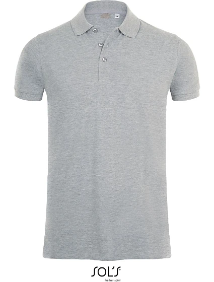 SOL'S Phoenix Men Pánske elastické piqué polo tričko 25.1708 šedá melírovaná SOL'S Phoenix Men Pánske elastické piqué polo tričko 25.1708 šedá melírovaná