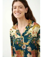 Květinové pyžamo s knoflíky model 20515337 - Vamp