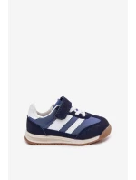 Dětské tenisky Sportovní boty na suchý zip tmavě modré model 21700648 - Boto