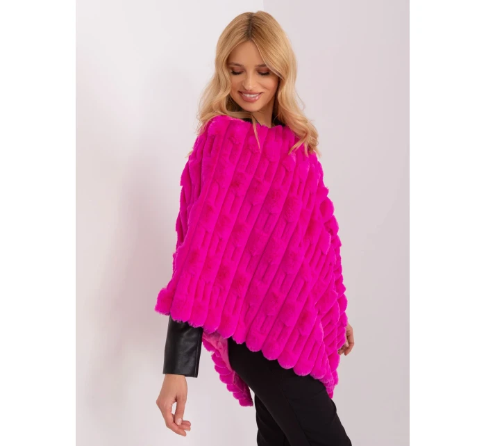 Poncho AT  fuksjowy model 19367621 - FPrice