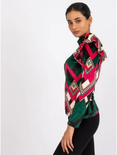 Blúzka DHJ BZ 6533C 1.81P tmavo zelená