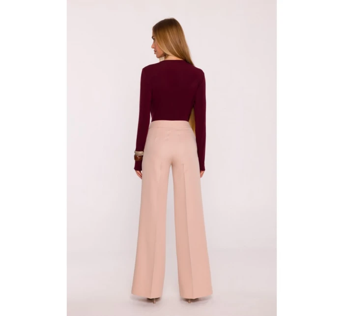 M875 Široké nohavice - béžové