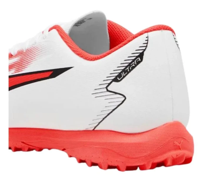Futbalové topánky Ultra Play TT M 107528 01 biele/neónovo ružové - Puma