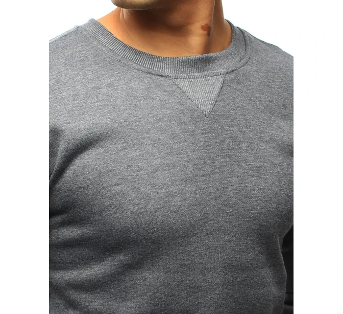 Pánska mikina s kapucňou antracitová BX4823