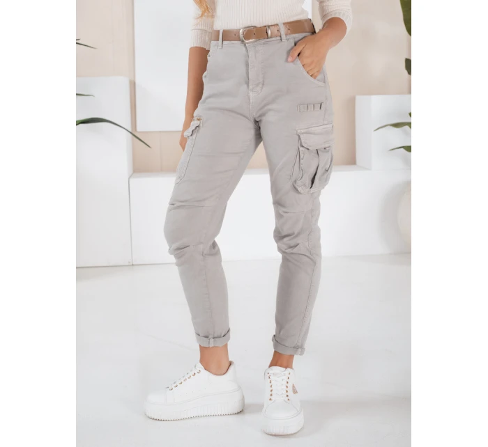 Dámske nohavice CARGOIF sivé FashionStreet UY2711