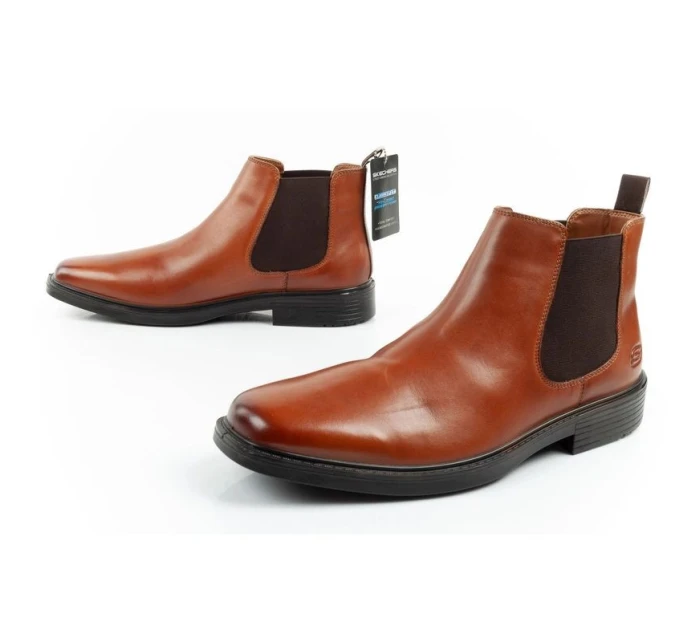 Pánské boty  boots leather brown model 21813737 - Skechers