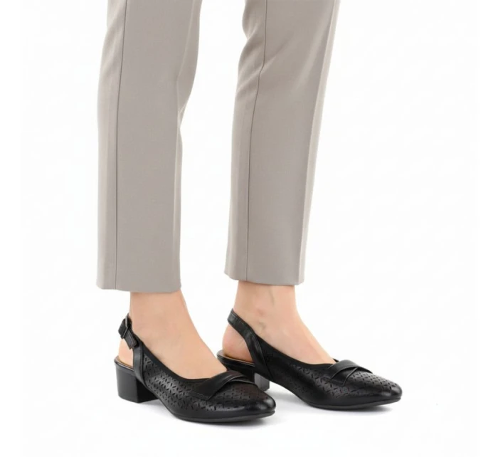 damskie z paskiem czarne model 22034178 - JEZZI