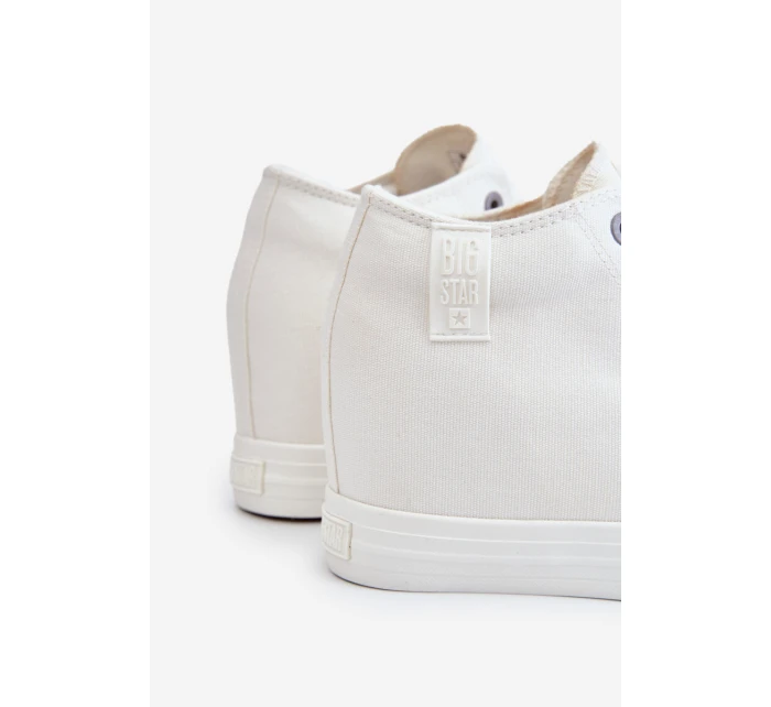 Vysoké tenisky na klínu Big Star Bílé model 21608832 - Big Star Shoes