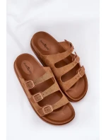 Dámské Pantofle S Pásky A Přezkami Camel model 21687489 - Boto Dámské Pantofle S Pásky A Přezkami Camel model 21687489 - Boto