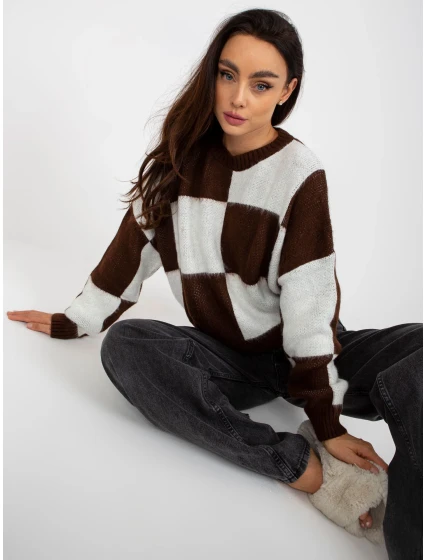 Jumper EM SW 1034 01.91 bielo-hnedý