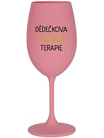 GIRL'S FLUID THERAPY - ružový pohár na víno 350 ml