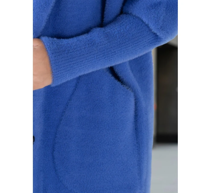 Dámsky kabát z alpaky RITA II modrý FashionStreet NY0627