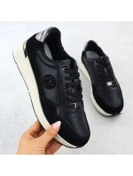 Dámske čierne kožené čižmy Filippo DP7106/25