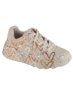 Skechers JGoldCrown: Uno Lite - Metallic 314067L-NTMT White 29