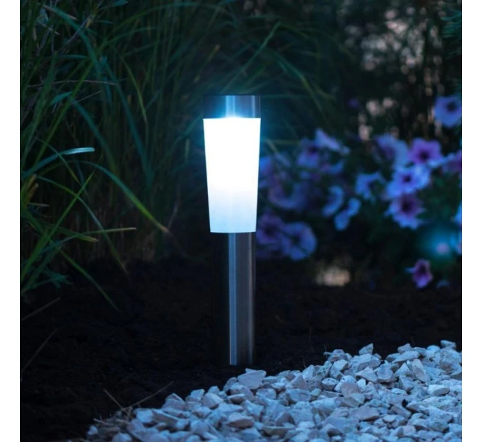 SOLARA LAMPA 2 LED H 56CM INOX GRUNDIG SOLARA LAMPA 2 LED H 56CM INOX GRUNDIG