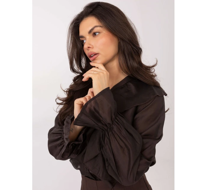 Košeľa IT KS 28883.80 tmavohnedá