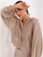 Koszula IT KS model 21795636 beżowy - FPrice Koszula IT KS model 21795636 beżowy - FPrice