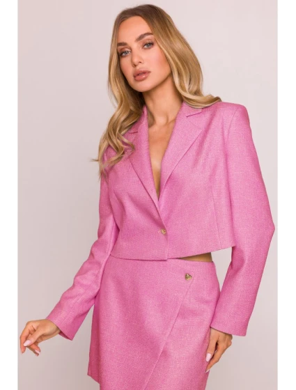 M853 Strihaná bunda - fuchsiová