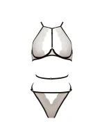 Dámsky sexy set Chika Ecru s čiernou - Passion