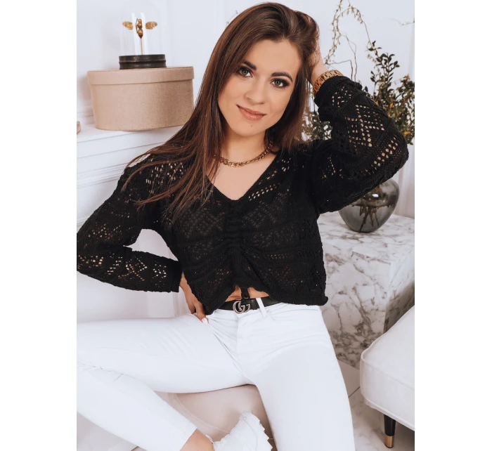 MISTELLA dámsky sveter čierny FashionStreet MY1538