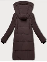 Hnědá dámská zimní prošívaná bunda model 21248066 - LHD