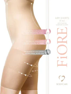 Airy Shorts 20 DEN bermudy  kolor:nude model 18031071 - Fiore