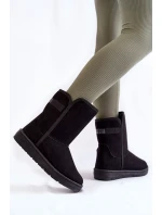 Damskie Wysokie Śniegowce Big Star KK274618 Czarne Damskie Wysokie Śniegowce Big Star KK274618 Czarne