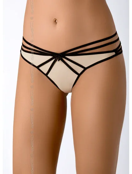 Tangá Mistral V-7008 béžovo-čierna - Axami Tangá Mistral V-7008 béžovo-čierna - Axami