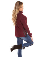 Trendy KouCla XL Collar knit jumper