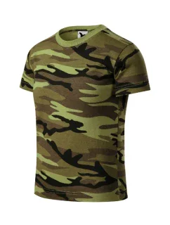 Maskáčové tričko maskáčová zelená