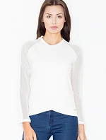 Dámska blúzka M467 smotanová - Figl