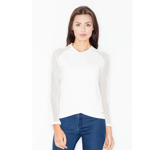 Dámska blúzka M467 smotanová - Figl