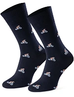 Ponožky k obleku - so vzorom 056