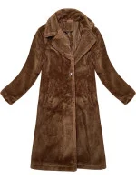Dámský kabát typu ve velbloudí barvě model 21247777 - J.STYLE Dámský kabát typu ve velbloudí barvě model 21247777 - J.STYLE