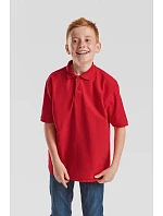 Fruit of the Loom Kids 65/35 Polo Detské piqué polo 16.3417 melírovaná šedá