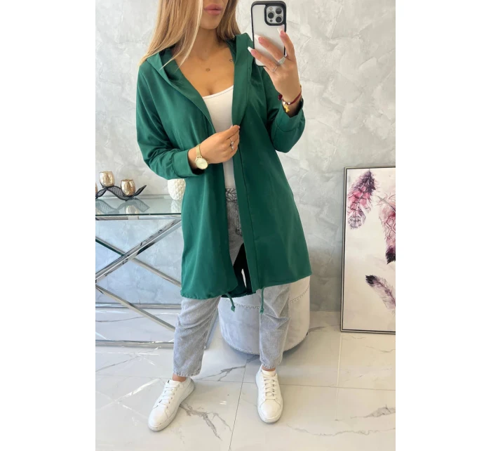 Světle zelená bunda s potiskem Světle zelená bunda s potiskem