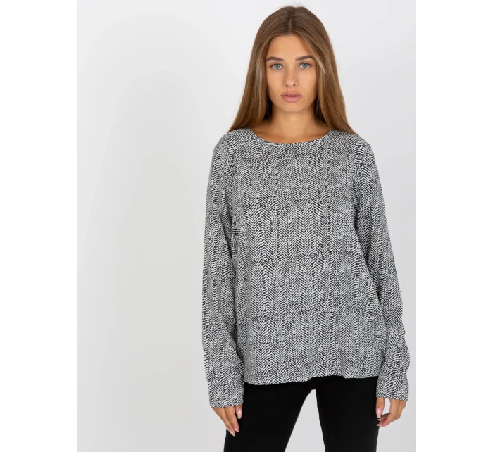 Blúzka D73771M10971AEN čiernobiela