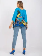 Bluzka DHJ BZ model 21185763 niebieski - FPrice Bluzka DHJ BZ model 21185763 niebieski - FPrice