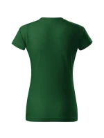 Základné voľné tričko dámske fľaša zelená Základné voľné tričko dámske fľaša zelená