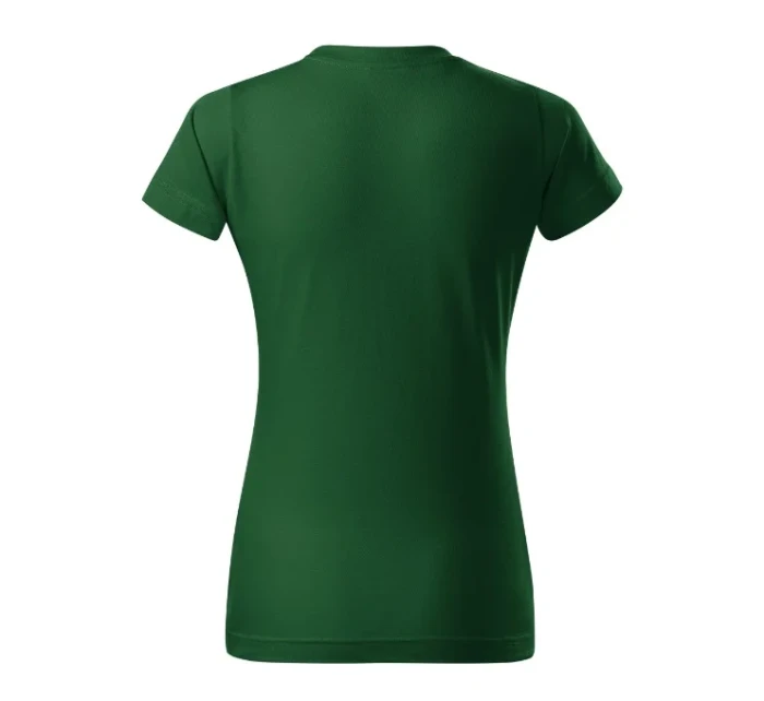 Základné voľné tričko dámske fľaša zelená Základné voľné tričko dámske fľaša zelená