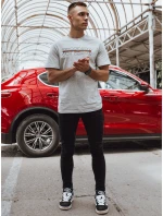Pánské šedé tričko s potiskem Dstreet model 21973658 - FashionStreet