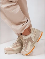 Dámské tenisky na platformě beige Dstreet model 21983158 - FashionStreet
