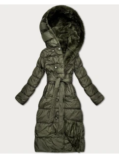 Obojstranná zimná bunda v khaki farbe Minority (P3-6020-22)